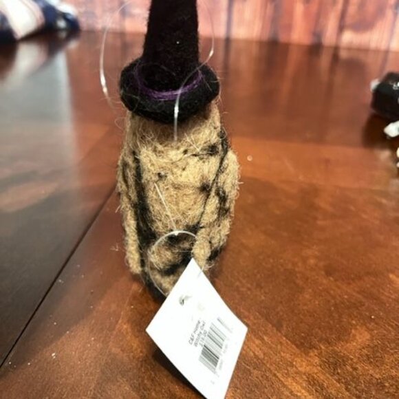 Felt owl  With Witch Hat Halloween Decoration ornament by gallerie II - Picture 6 of 7